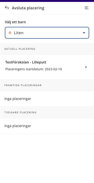 Visar en bild på hur man avslutar placering i Edlevo appen