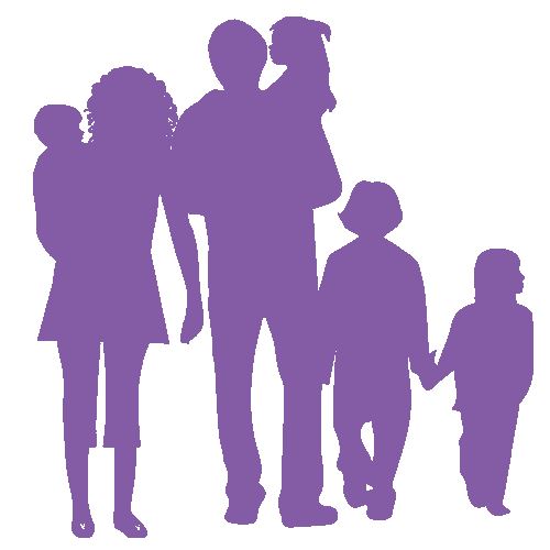 Grafisk illustration för familj, barn och ungdom