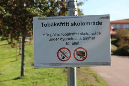 Skylt "rökfritt"