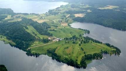 Flygbild över Noresund