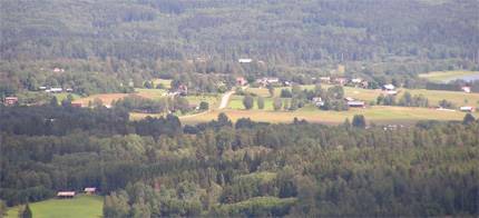 Utsikt från valfjällstoppen