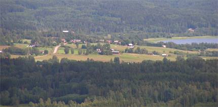 Utsikt från Valfjällstoppen