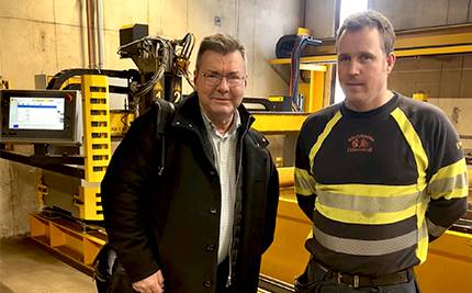 Pär Sundman och Johan Andersson på Rör & Smide i Vittensten