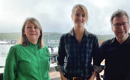 Hanna Andersson, Pär Sundman och Kari Staatsen på AB Hilmer Andersson