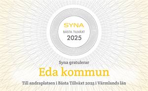 Eda tvåa i Värmland i ”Bästa Tillväxt 2025"