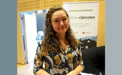 Marcia Bartels på rekryteringsmässan