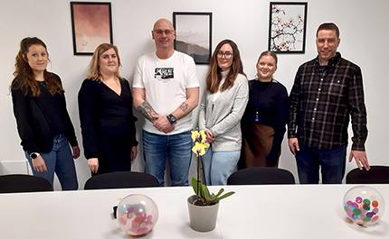Anställda på Individ- och familjeomsorgen i ny lokal