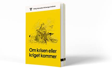 Broschyren "Om krisen eller kriget kommer", ny gul version