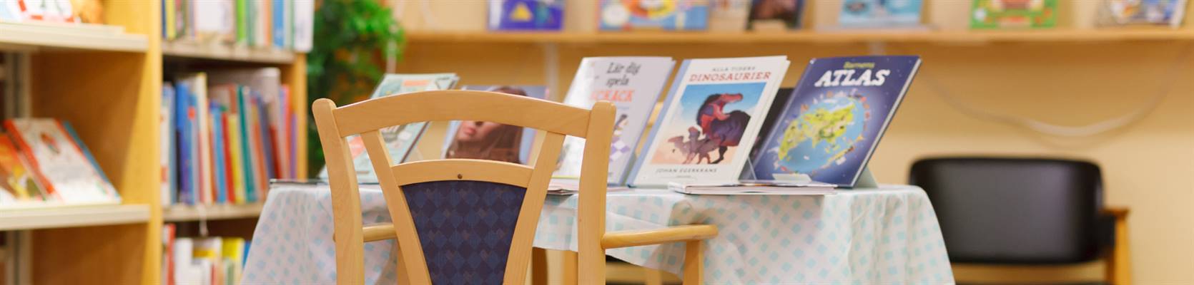 Barnböcker på biblioteket