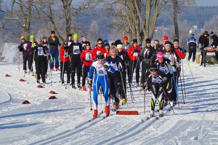 Skidåkare som deltar i Kölaloppet